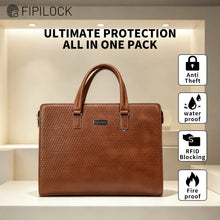 Load image into Gallery viewer, smart fingerprint laptop bag for men