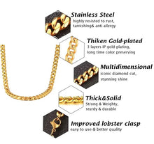 Load image into Gallery viewer, stainless steel chain necklace tarnish free