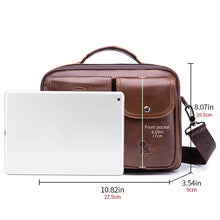 Load image into Gallery viewer, top layer cowhide crossbody bag men
