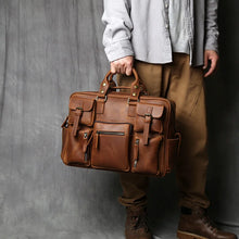 Load image into Gallery viewer, top layer cowhide large briefcase men purchase