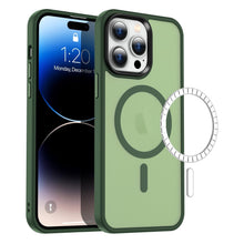 Load image into Gallery viewer, StitchGreen Matte Clear PC Wireless Charging Phone Case for iPhone 14 iPhone 14 Pro iPhone 14 Plus iPhone 14 Pro Max Shockproof Magnetic Phone Case