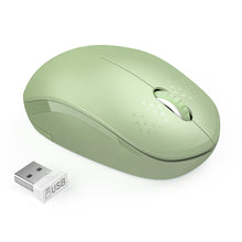 Load image into Gallery viewer, StitchGreen Noiseless 2.4GHz Wireless Mouse for Laptop Portable Mini Mute Mouse Silent Computer Mouse for Desktop Notebook PC