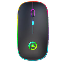 Load image into Gallery viewer, StitchGreen Ultra-Thin Rechargeable Battery Mute Mouse 2.4Ghz Optical LED Colorful Light Computer Game Wireless Mouse