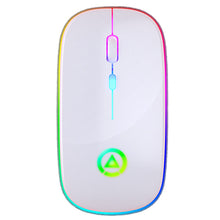 Load image into Gallery viewer, StitchGreen Ultra-Thin Rechargeable Battery Mute Mouse 2.4Ghz Optical LED Colorful Light Computer Game Wireless Mouse