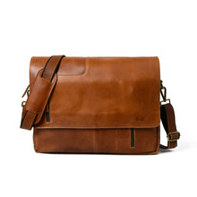Load image into Gallery viewer, vegetable tanned buffalo leather crossbody bag