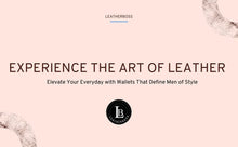 Load image into Gallery viewer, vintage leather wallet men