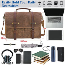 Load image into Gallery viewer, waterproof canvas laptop messenger bag men buy