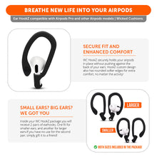 Load image into Gallery viewer, WC HookZ - Over Ear Hooks for Airpods Pro 1, 2 & Airpods 1, 2, 3