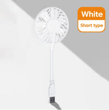 Load image into Gallery viewer, white short portable cooling fan