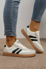 Load image into Gallery viewer, women casual lace up sneakers white