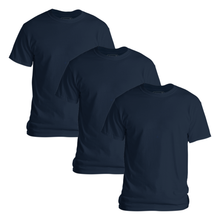 Load image into Gallery viewer, StitchGreen Men's 3-Pack Multicolor Short Sleeve Crewneck Soft Cotton T-Shirt - StitchGreen