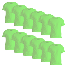 Load image into Gallery viewer, StitchGreen Men's 12-Pack Multicolor Short Sleeve Crewneck Soft Cotton T-Shirt - StitchGreen