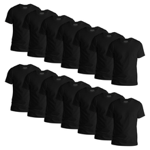 Load image into Gallery viewer, StitchGreen Men's 12-Pack Multicolor Short Sleeve Crewneck Soft Cotton T-Shirt - StitchGreen