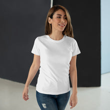 Load image into Gallery viewer, StitchGreen Women's Round Neck 100% Cotton 180 GSM White T-Shirt - StitchGreen