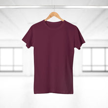 Load image into Gallery viewer, StitchGreen Women's Round Neck 100% Cotton 180 GSM Maroon T-Shirt - StitchGreen