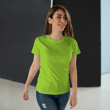 Load image into Gallery viewer, StitchGreen Women's Round Neck 100% Cotton 180 GSM Green T-Shirt - StitchGreen