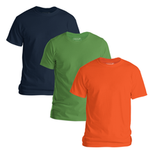 Load image into Gallery viewer, StitchGreen Men's 3-Pack Multicolor Short Sleeve Crewneck Soft Cotton T-Shirt - StitchGreen
