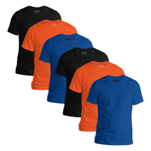 Load image into Gallery viewer, StitchGreen Men's 6-Pack Multicolor Half Sleeve T shirt | Best Modern Crewneck T-shirt - StitchGreen