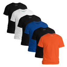 Load image into Gallery viewer, StitchGreen Men's 6-Pack Multicolor Half Sleeve T shirt | Best Modern Crewneck T-shirt - StitchGreen