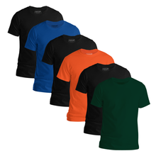 Load image into Gallery viewer, StitchGreen Men's 6-Pack Multicolor Half Sleeve T shirt | Best Modern Crewneck T-shirt - StitchGreen