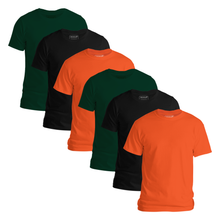 Load image into Gallery viewer, StitchGreen Men's 6-Pack Multicolor Half Sleeve T shirt | Best Modern Crewneck T-shirt - StitchGreen