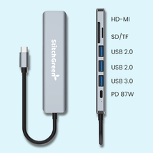 Load image into Gallery viewer, Stitchgreen | multiport usb c hub