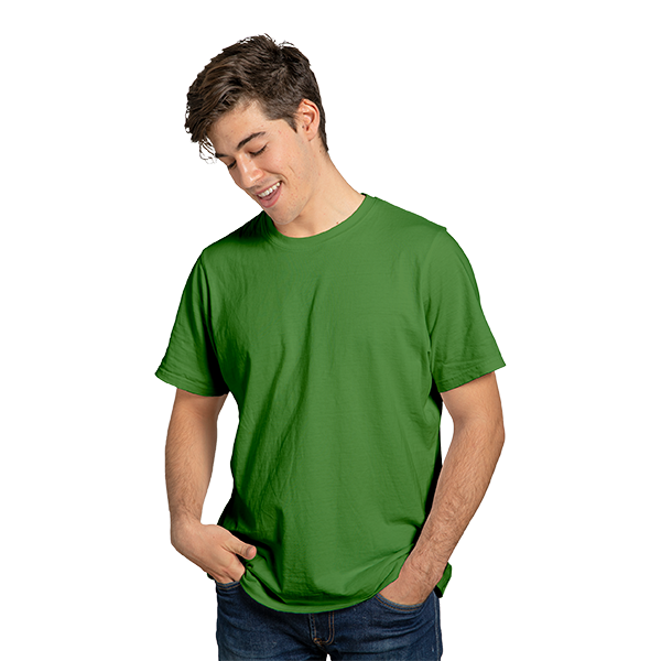 StitchGreen Men's Round Neck 100% Cotton 180 GSM Green T-Shirt