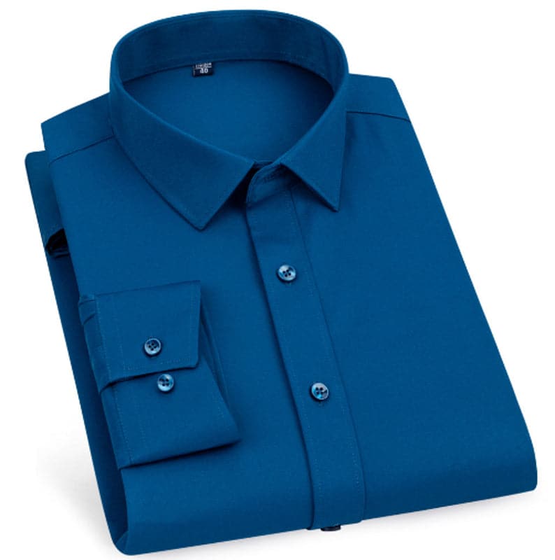 StitchGreen men's Royal Blue long sleeved formal shirt (Wholesale Minimum Quantity 100 Pieces) XX-Large / Royal Blue StitchGreen men's Royal Blue long sleeved formal shirt (Wholesale Minimum Quantity 100 Pieces) XX-Large / Royal Blue