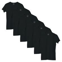 Load image into Gallery viewer, StitchGreen Women's 6 Pack Multicolor Package on 180 GSM Basic 100% Cotton Half Sleeve T-Shirt - StitchGreen