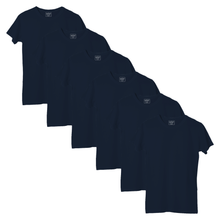 Load image into Gallery viewer, StitchGreen Women's 6 Pack Multicolor Package on 180 GSM Basic 100% Cotton Half Sleeve T-Shirt - StitchGreen