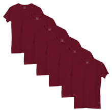 Load image into Gallery viewer, StitchGreen Women's 6 Pack Multicolor Package on 180 GSM Basic 100% Cotton Half Sleeve T-Shirt - StitchGreen
