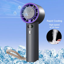 Load image into Gallery viewer, Oceanfront™ TurboCool Mini Handheld Fan — 3-Speed Rechargeable Breeze
