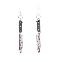 Load image into Gallery viewer, Halloween Chef's Knife Earrings #1662
