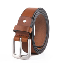 Load image into Gallery viewer, 2026 Premium Men's Full Grain Leather Belt Black Classic Dress Jeans Belt
