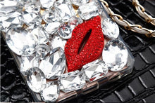 Load image into Gallery viewer, Rhinestone Perfume Bottle iPhone Case with Lanyard
