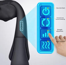Load image into Gallery viewer, 3d kneading neck massager usb-c rechargeable faux leather

