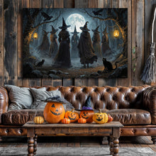 Load image into Gallery viewer, Coven of Witches Halloween Wall Art
