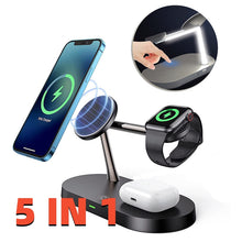Load image into Gallery viewer, 5-in-1 magnetic wireless charger stand 15W
