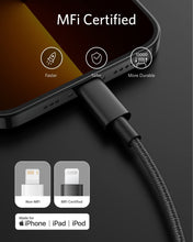 Load image into Gallery viewer, Anker 331 USB-C to Lightning Cable - MFi Certified, Nylon Braided, Fast Charging for iPhone (1ft, 6ft, 10ft)
