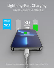 Load image into Gallery viewer, Anker 331 USB-C to Lightning Cable - MFi Certified, Nylon Braided, Fast Charging for iPhone (1ft, 6ft, 10ft)
