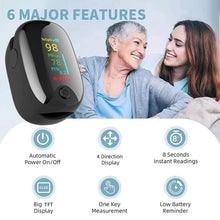 Load image into Gallery viewer, JZIKI Finger Pulse Oximeter with OLED Display | SpO2 &amp; Pulse
