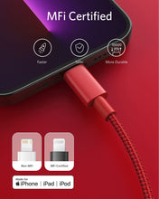 Load image into Gallery viewer, Anker 331 USB-C to Lightning Cable - MFi Certified, Nylon Braided, Fast Charging for iPhone (1ft, 6ft, 10ft)
