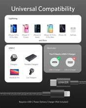 Load image into Gallery viewer, Anker 331 USB-C to Lightning Cable - MFi Certified, Nylon Braided, Fast Charging for iPhone (1ft, 6ft, 10ft)
