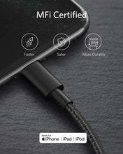 Load image into Gallery viewer, Anker 331 USB-C to Lightning Cable - MFi Certified, Nylon Braided, Fast Charging for iPhone (1ft, 6ft, 10ft)
