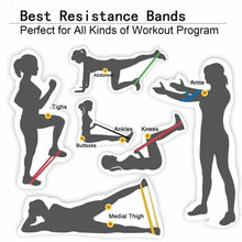 Load image into Gallery viewer, 12 inch loop resistance bands 5 levels for crossfit fitness and strength training
