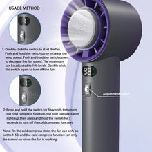 Load image into Gallery viewer, Oceanfront™ TurboCool Mini Handheld Fan — 3-Speed Rechargeable Breeze
