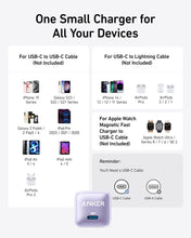 Load image into Gallery viewer, Anker Nano Charger 20W USB-C Fast Charger - Compact Wall Charger for iPhone
