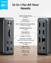 Load image into Gallery viewer, Anker 575 USB-C Docking Station 13-in-1 - Triple Monitor Dock with 85W Laptop Charging

