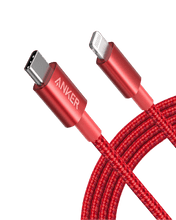 Load image into Gallery viewer, Anker 331 USB-C to Lightning Cable - MFi Certified, Nylon Braided, Fast Charging for iPhone (1ft, 6ft, 10ft)

