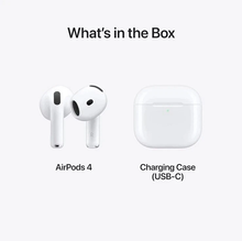 Load image into Gallery viewer, AirPods 4 with charging case on a white background
